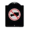 Signmission Designer Series No Truck, Black & Silver Heavy-Gauge Aluminum Sign, 24" x 18", BS-1824-23558 A-DES-BS-1824-23558 - alternate 1